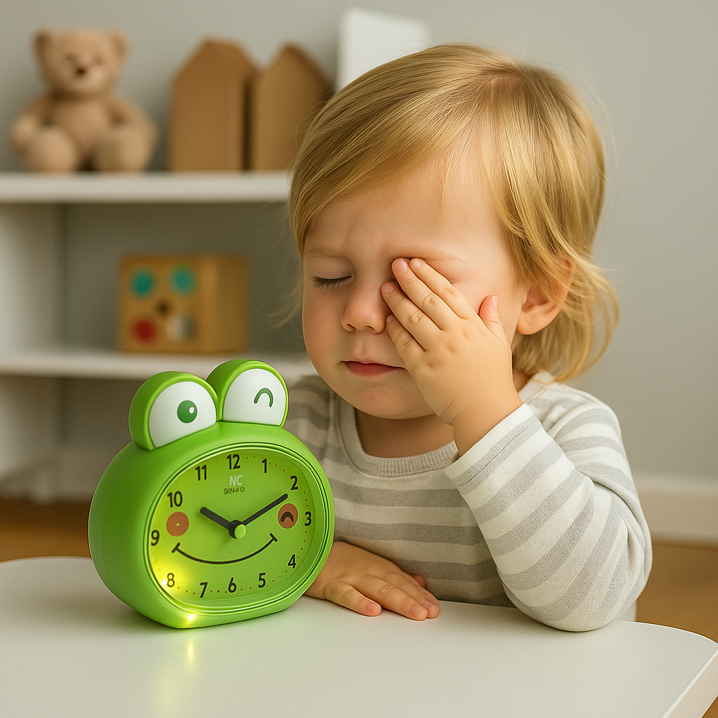 Réveil Enfant 3 ans – Grenouille Verte Cartoon avec Son et Lumière