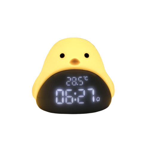 Réveil Enfant 3 Ans Poule LED Lumineux avec Affichage Température