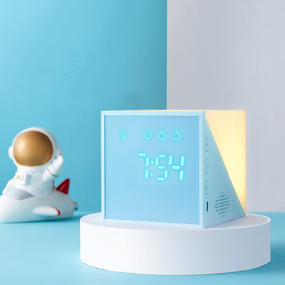 Réveil Enfant 4 ans - Cube LED avec Affichage Numérique