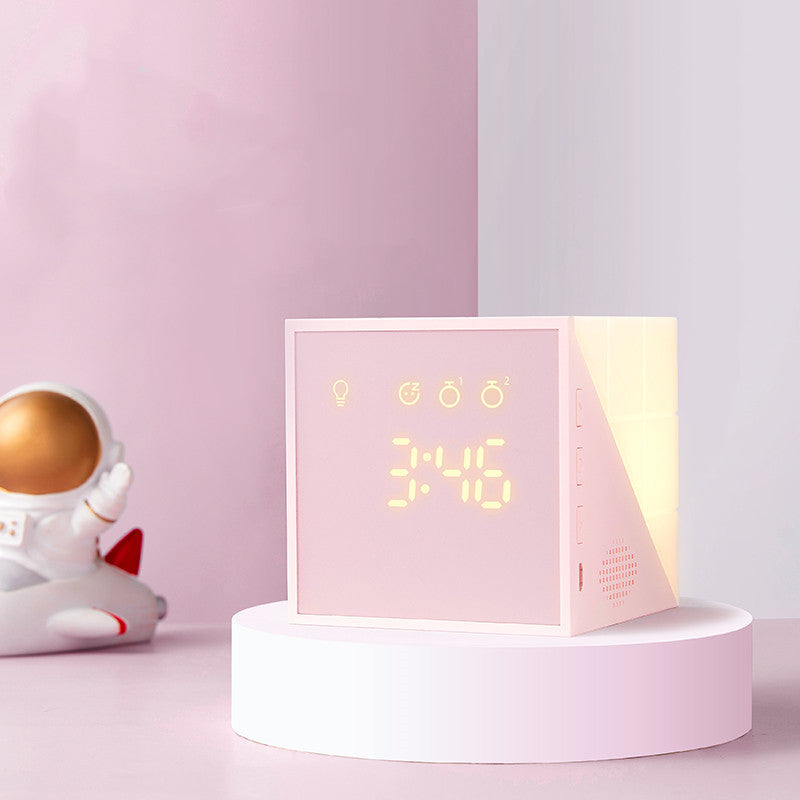 Réveil Enfant 4 ans - Cube LED avec Affichage Numérique