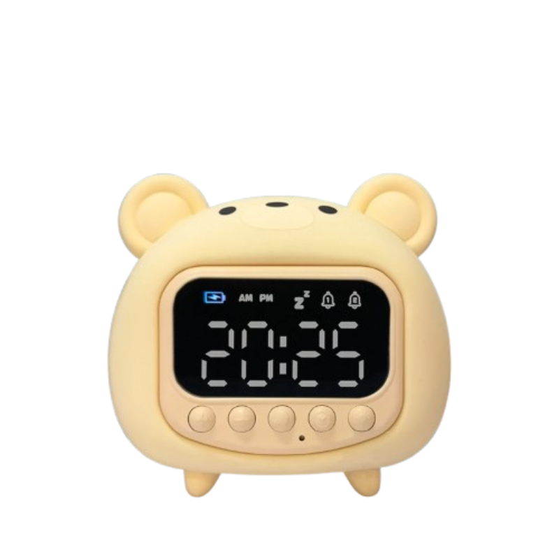 Réveil Enfant 4 Ans – Ourson Lumineux Digital avec Veilleuse LED