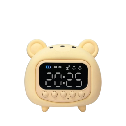Réveil Enfant 4 Ans – Ourson Lumineux Digital avec Veilleuse LED
