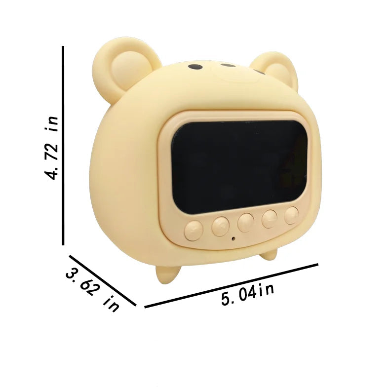 Réveil Enfant 4 Ans – Ourson Lumineux Digital avec Veilleuse LED