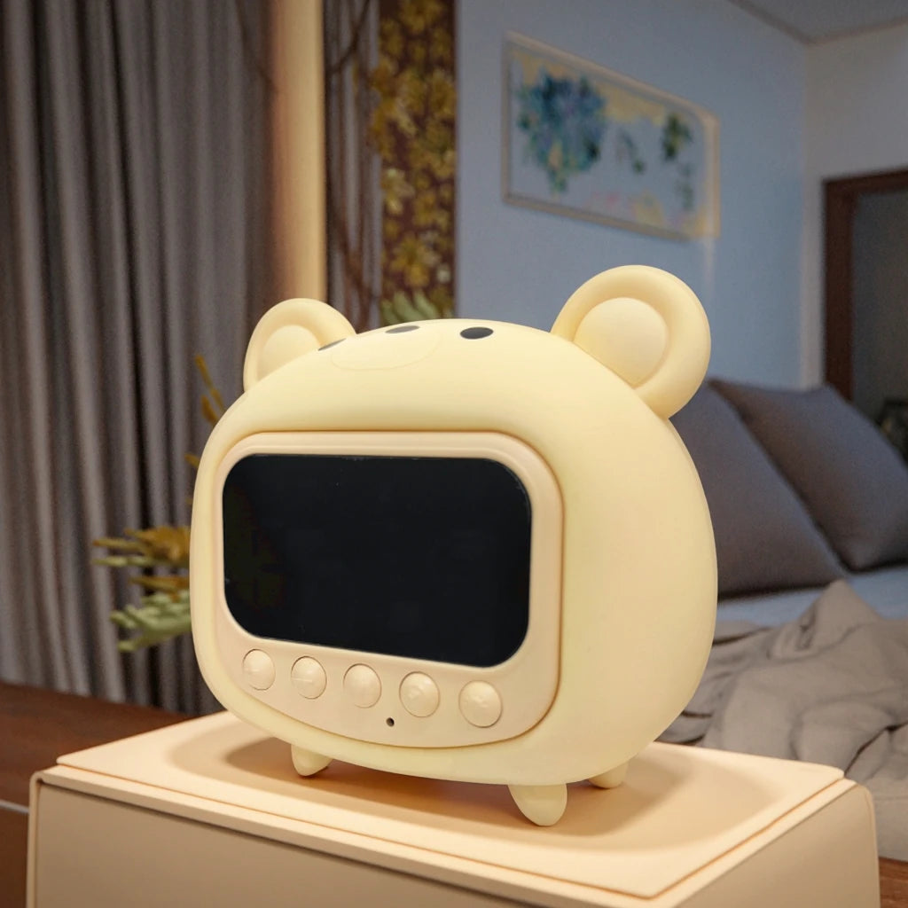 Réveil Enfant 4 Ans – Ourson Lumineux Digital avec Veilleuse LED