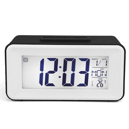 Réveil Enfant 5 ans – Réveil Rectangulaire LCD avec Alarme, Calendrier et Thermomètre