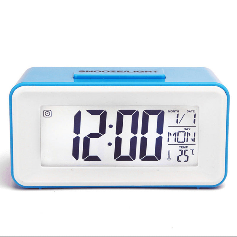 Réveil Enfant 5 ans – Réveil Rectangulaire LCD avec Alarme, Calendrier et Thermomètre
