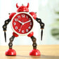 Réveil Enfant 5 ans – Robot Analogique Noir & Jaune avec Alarme