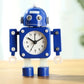 Réveil Enfant 5 ans – Robot Analogique Noir & Jaune avec Alarme
