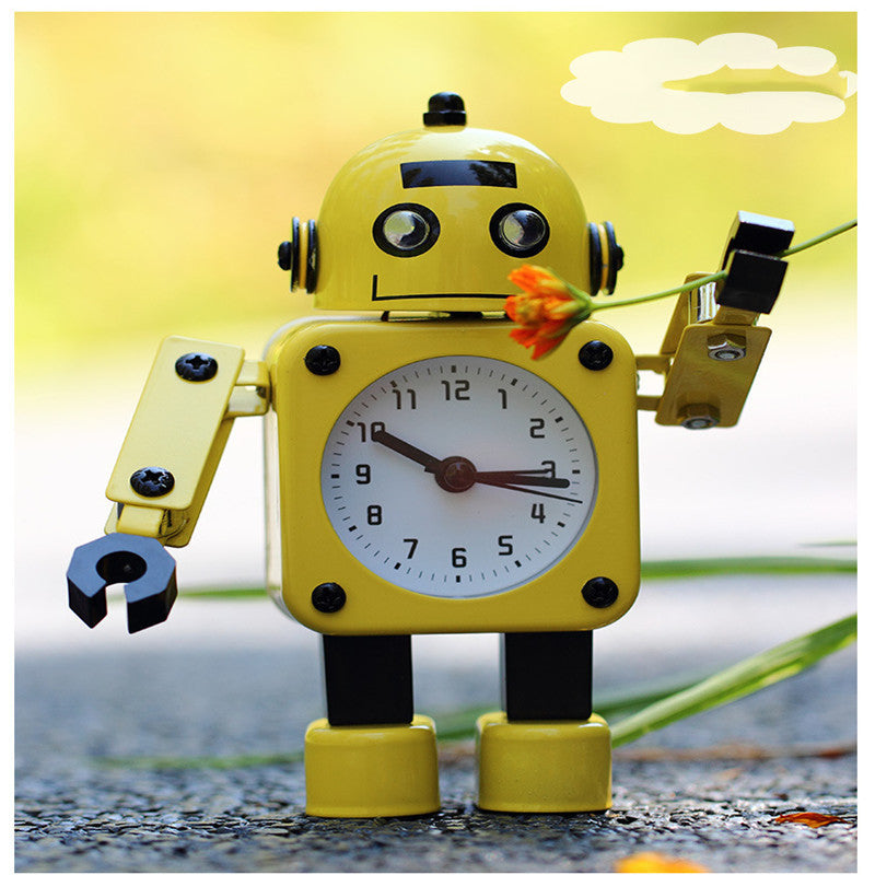 Réveil Enfant 5 ans – Robot Jaune Ludique et Décoratif