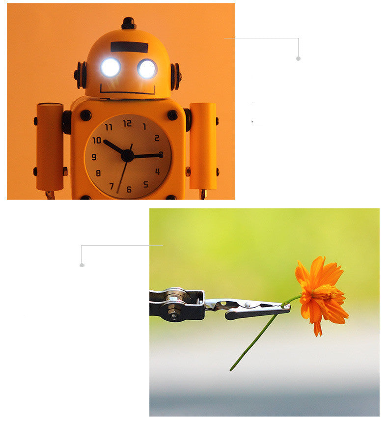 Réveil Enfant 5 ans – Robot Jaune Ludique et Décoratif