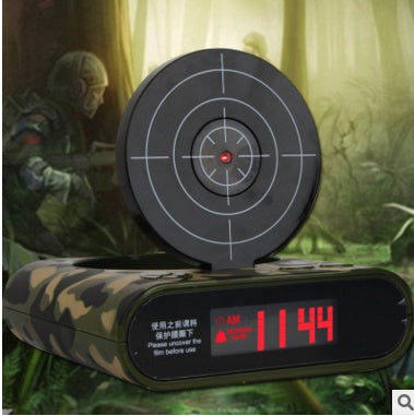 Réveil Enfant 6 ans – Cible de Tir Camouflage avec Affichage LED