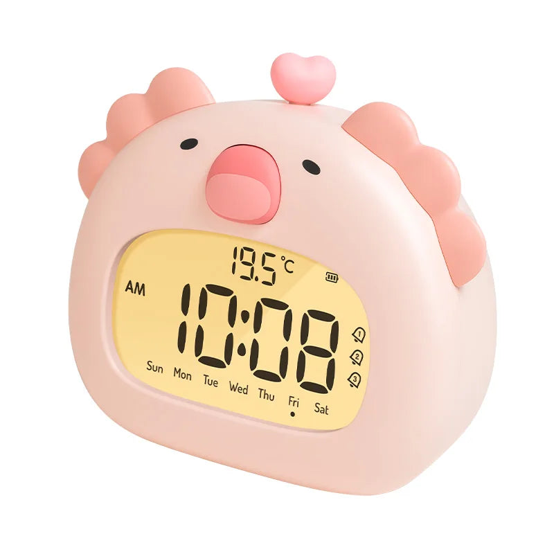 Réveil Enfant Axolotl – LED Digital et Température