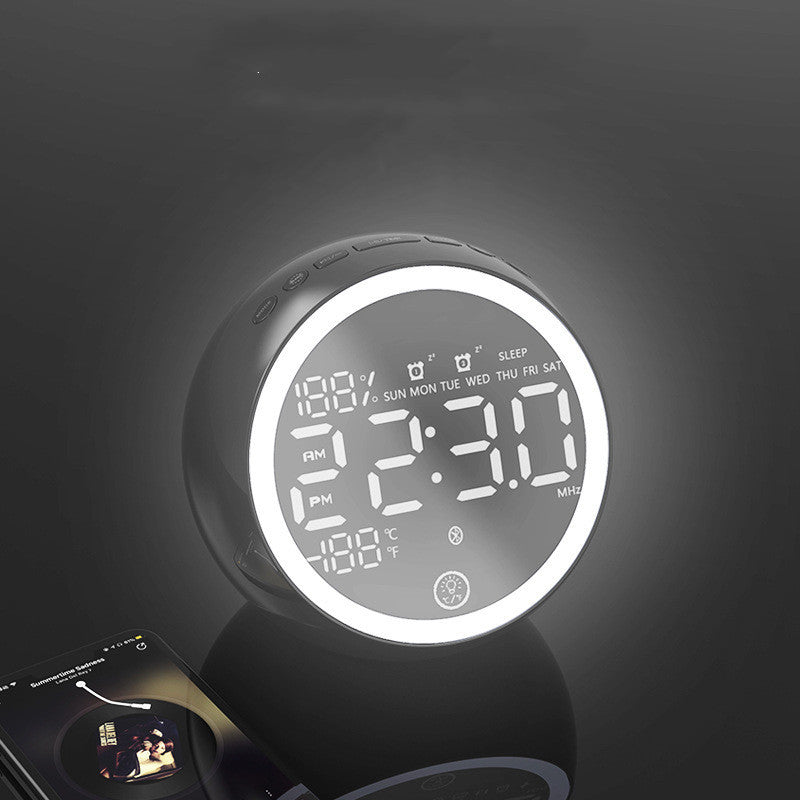 Réveil Enfant 6 ans – LED Rond avec Bluetooth, Radio et Affichage Digital