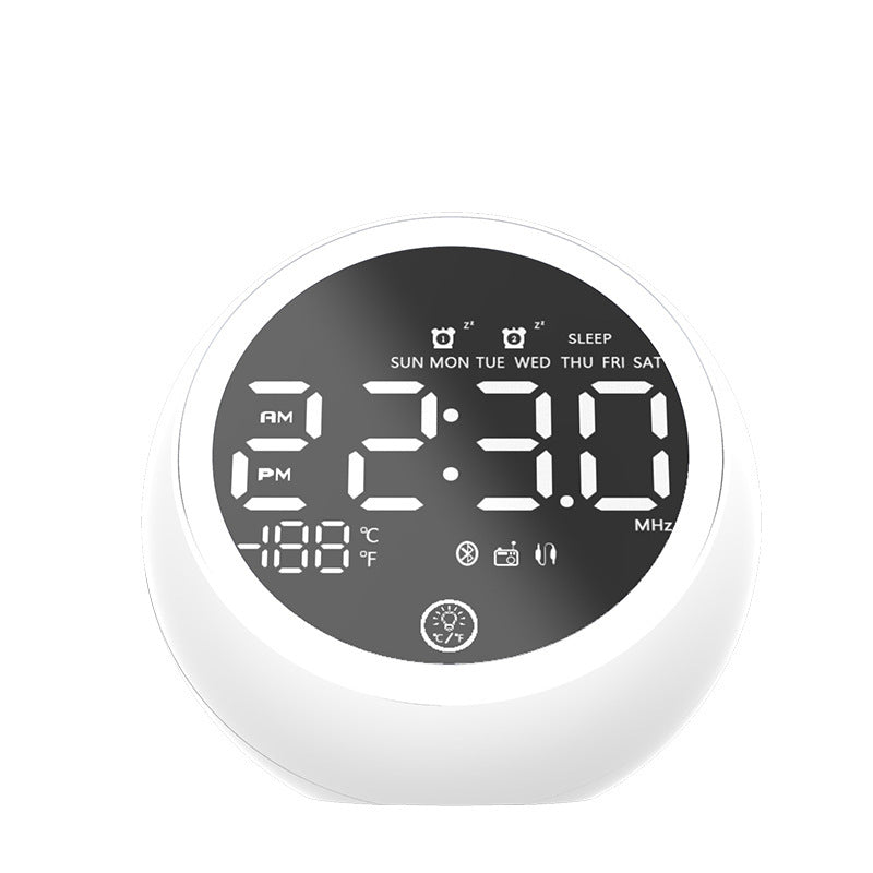 Réveil Enfant 6 ans – LED Rond avec Bluetooth, Radio et Affichage Digital
