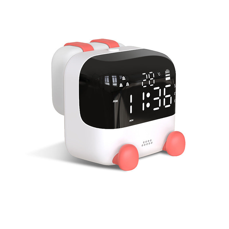 Réveil Enfant 7 ans – Cube LED Jaune avec Bluetooth et Affichage Digital