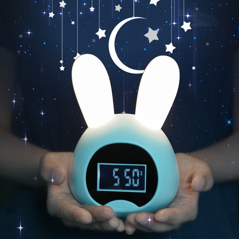 Réveil Enfant 7 ans – Lapin LED avec Veilleuse et Affichage Digital