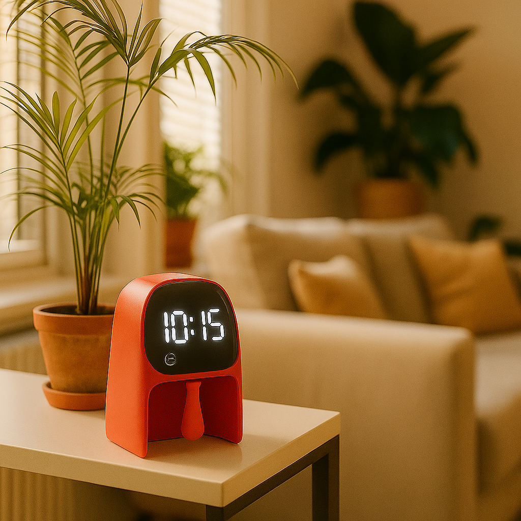 Réveil Enfant 7 ans – LED Rouge Design Moderne avec Affichage Digital