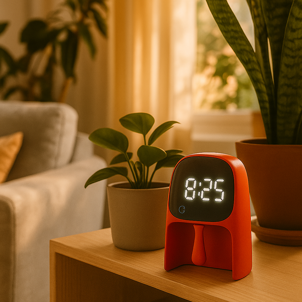 Réveil Enfant 7 ans – LED Rouge Design Moderne avec Affichage Digital