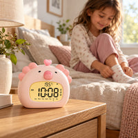 Réveil Enfant Axolotl – LED Digital et Température – Lifestyle principal