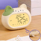 Réveil enfant chat digital – Horloge mignonne avec température