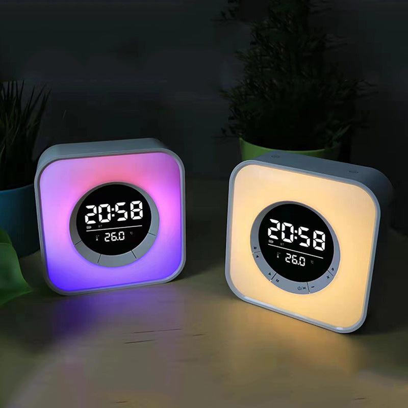 Réveil Enfant 7 ans – Cube LED Multicolore avec Veilleuse et Thermomètre