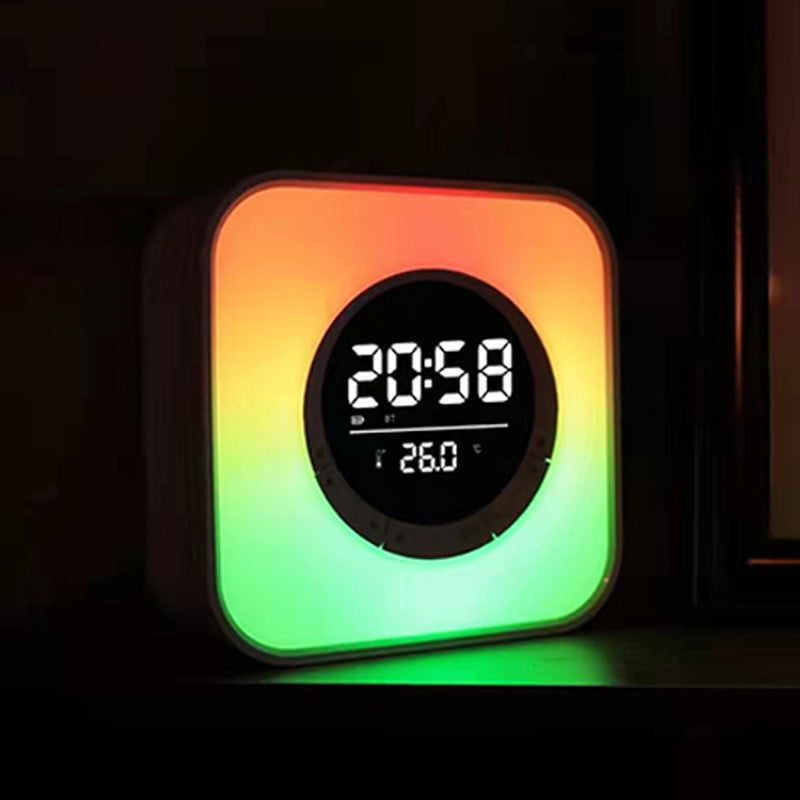 Réveil Enfant 7 ans – Cube LED Multicolore avec Veilleuse et Thermomètre