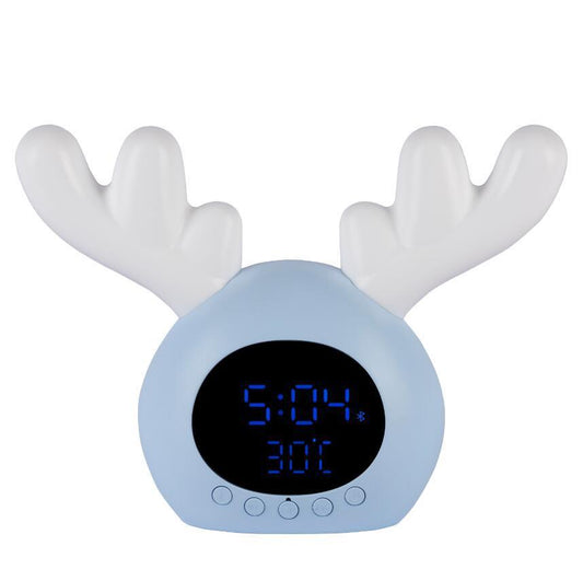 Réveil Enfant 7 ans – LED Rennes avec Bluetooth, Veilleuse et Thermomètre