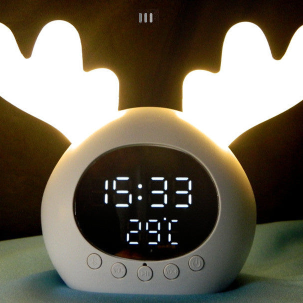 Réveil Enfant 7 ans – LED Rennes avec Bluetooth, Veilleuse et Thermomètre