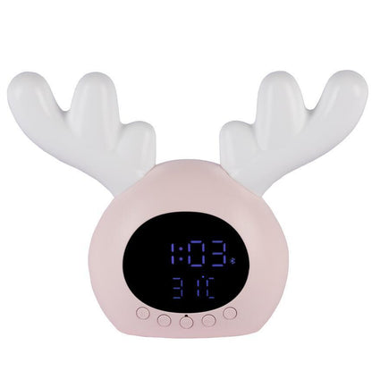 Réveil Enfant 7 ans – LED Rennes avec Bluetooth, Veilleuse et Thermomètre