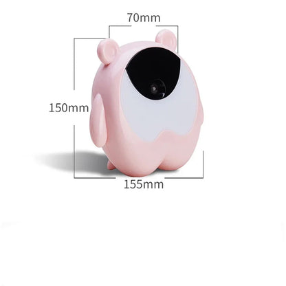 Réveil Enfant Lumineux Ours Rose – Veilleuse et Horloge LED