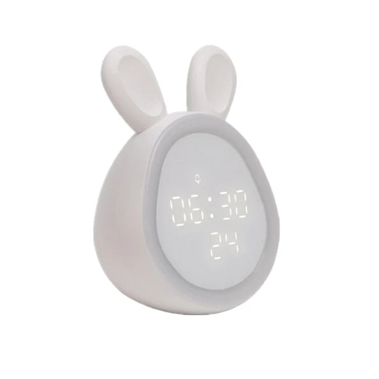 Réveil Lampe de chevet Lapin Enfant LED Veilleuse – Affichage Digital HD