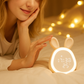 Réveil Lampe de chevet Lapin Enfant LED Veilleuse – Affichage Digital HD