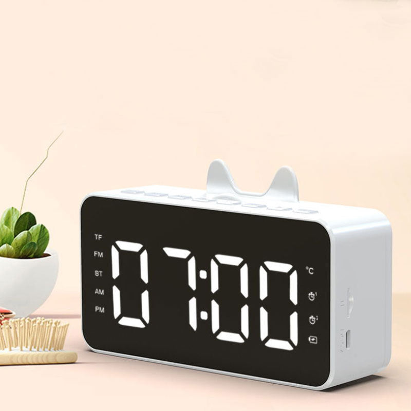 Réveil Lapin Digital LED avec Oreilles – Grand Affichage et Fonction Bluetooth