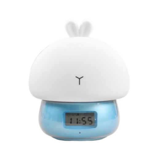 Réveil Lapin LED avec Affichage Digital et Veilleuse Colorée – Design Mignon