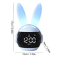 Réveil Lapin LED Enfant avec Oreilles Lumineuses Multicolores