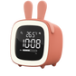Réveil Lapin LED avec Oreilles Amovibles – Affichage Digital et Température