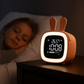 Réveil Lapin LED avec Oreilles Amovibles – Affichage Digital et Température
