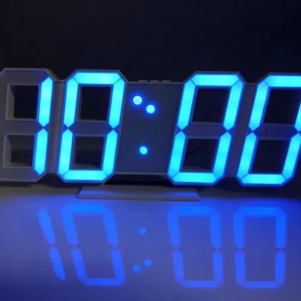 Réveil LED Numérique 3D – Affichage Lumineux Multi-Couleurs et Design Moderne