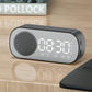 Réveil Multifonction Haut-Parleur Bluetooth avec Caisson de Basse et Assistant Vocal