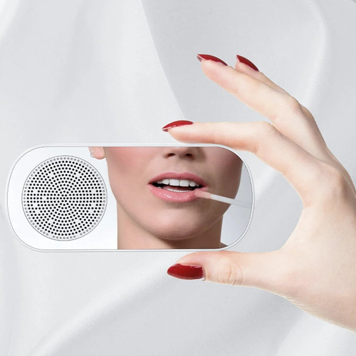 Réveil Multifonction Haut-Parleur Bluetooth avec Caisson de Basse et Assistant Vocal