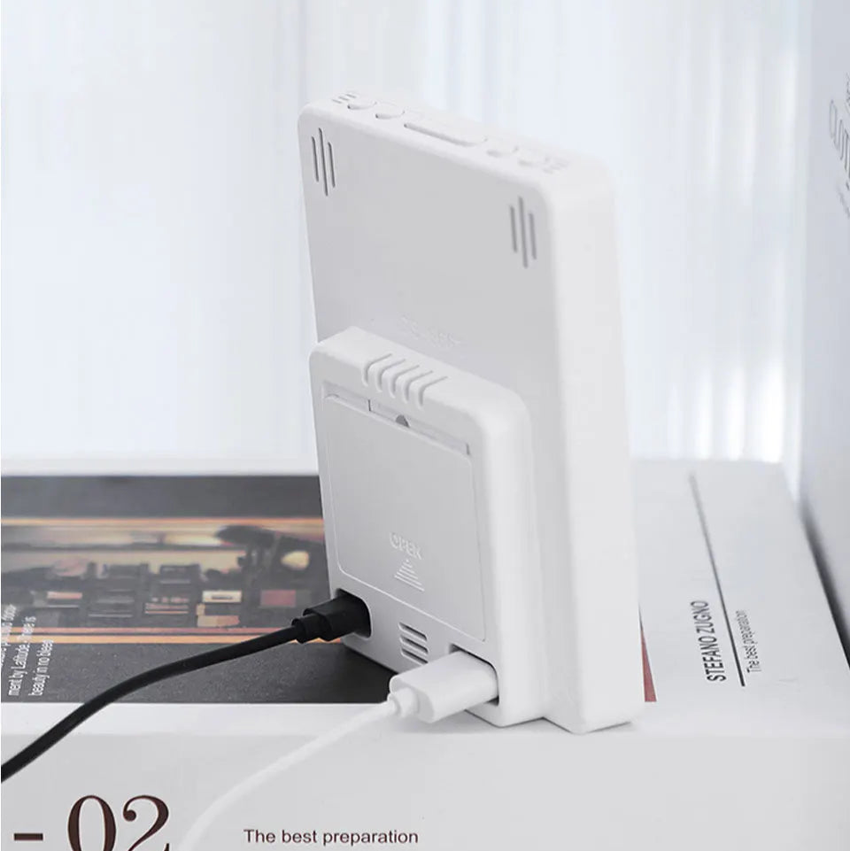 Réveil Multifonction Digital avec Réglage Luminosité 3 Niveaux – Affichage Date et Température