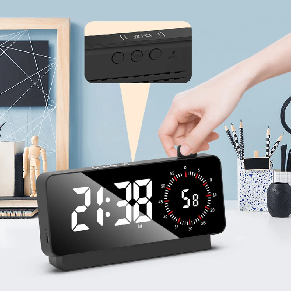 Réveil Multifonction Gestionnaire de Temps avec Compte à Rebours et Double Affichage