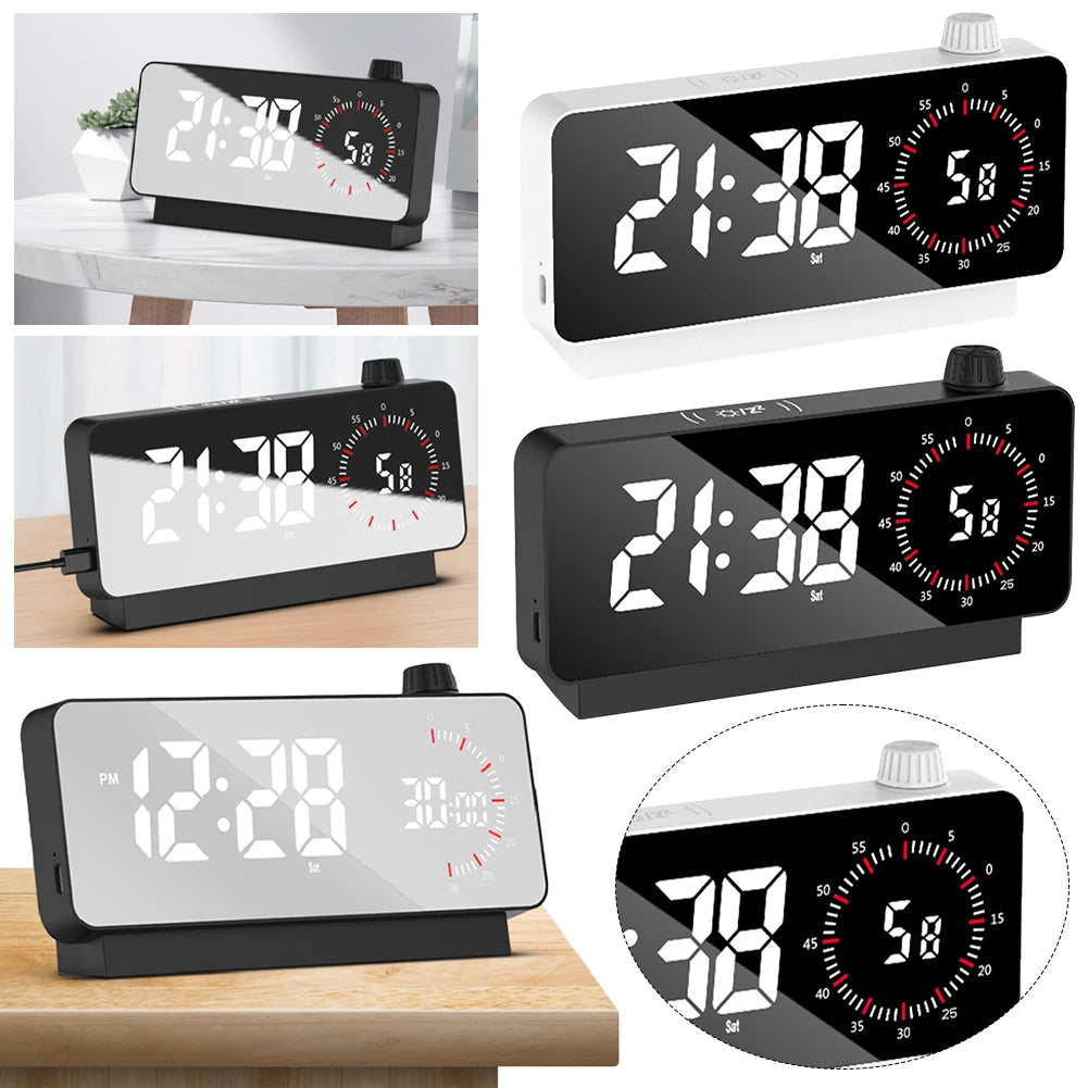 Réveil Multifonction Gestionnaire de Temps avec Compte à Rebours et Double Affichage