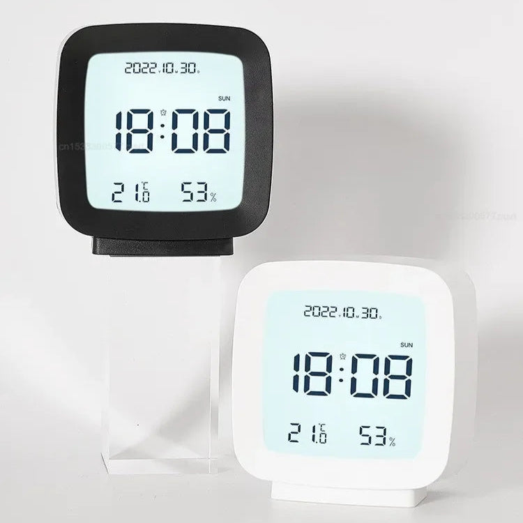 Réveil Multifonction LCD Moderne avec Minuteur et Rétroéclairage Réglable
