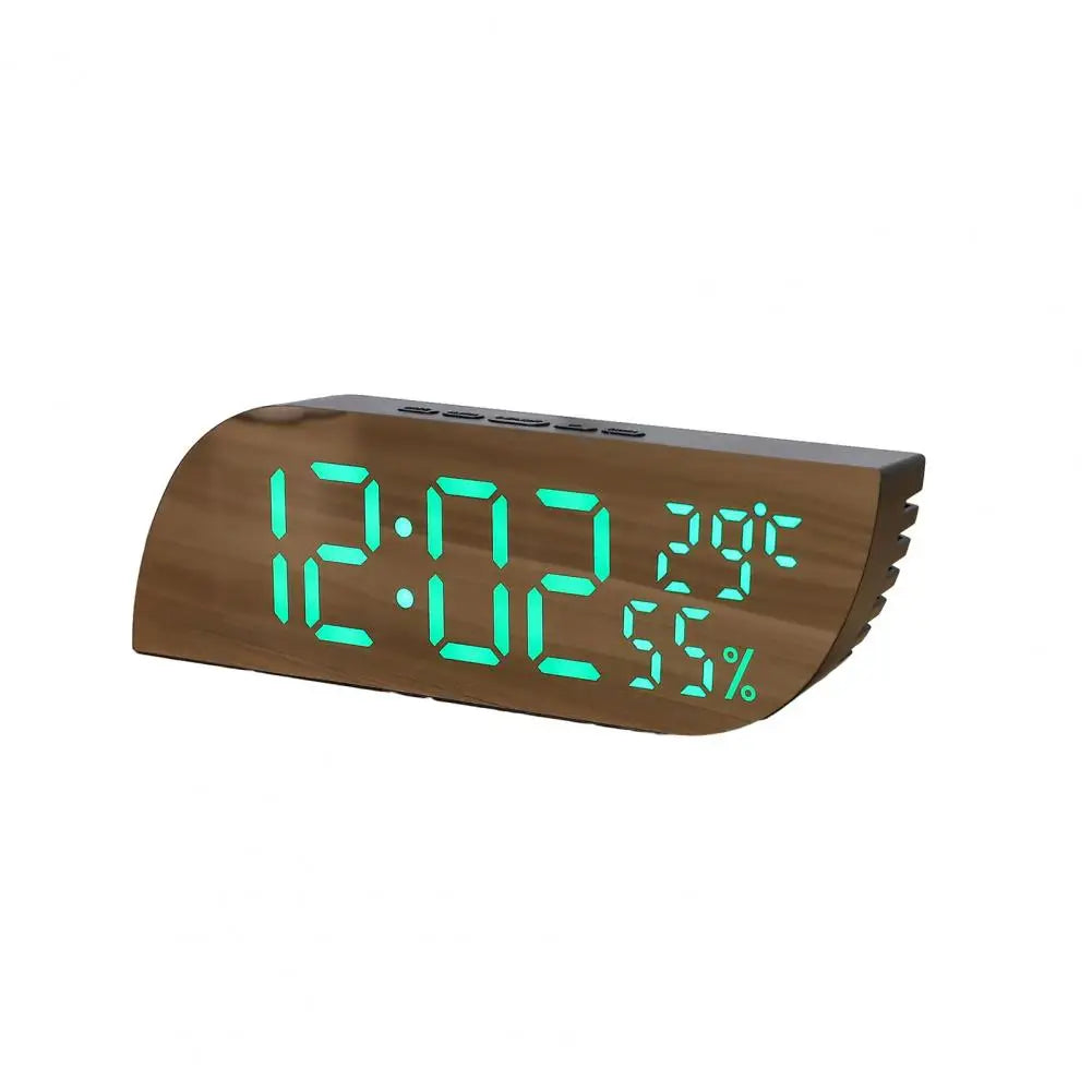 Réveil Multifonction LED Miroir avec Grand Affichage et Fonction Auto-Dim – Snooze et Horloge de Bureau
