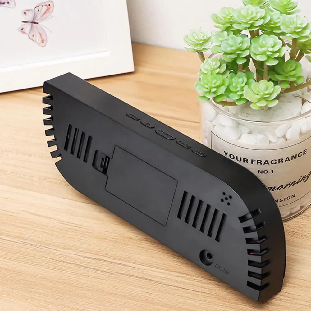 Réveil Multifonction LED Miroir avec Grand Affichage et Fonction Auto-Dim – Snooze et Horloge de Bureau