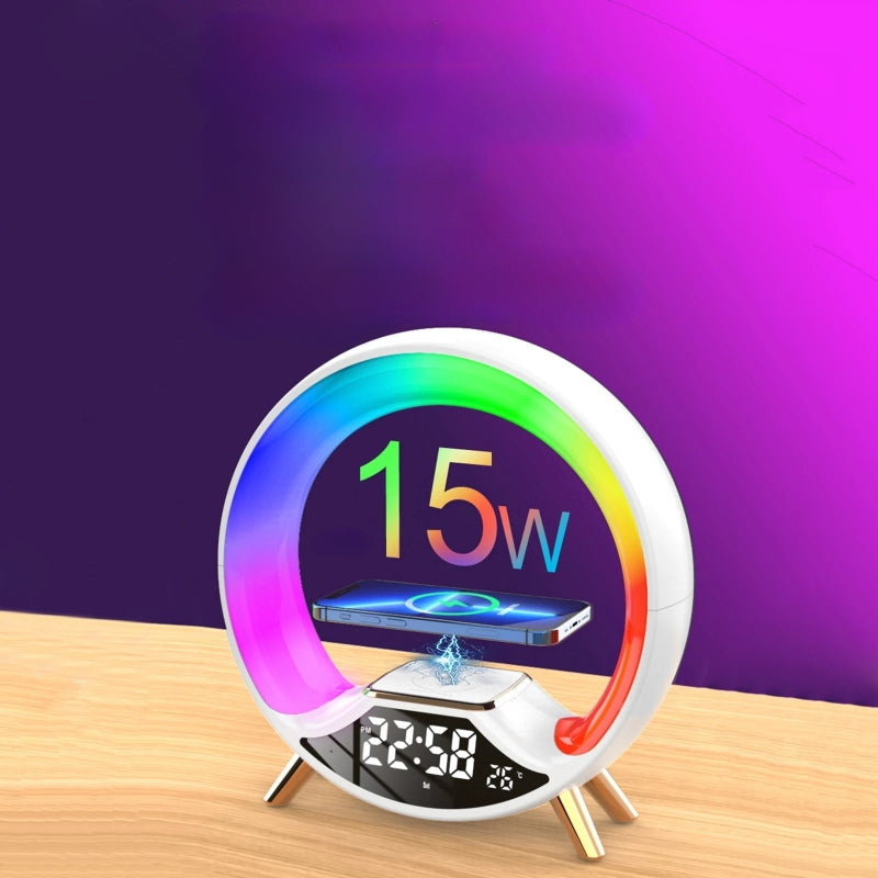 Réveil Simulateur D'aube & Multifonction rechargeant un téléphone avec de 15 W