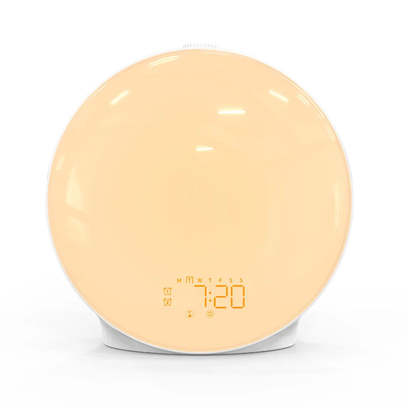 reveil-simulateur-aube-rgb full ecran sur fond blanc 