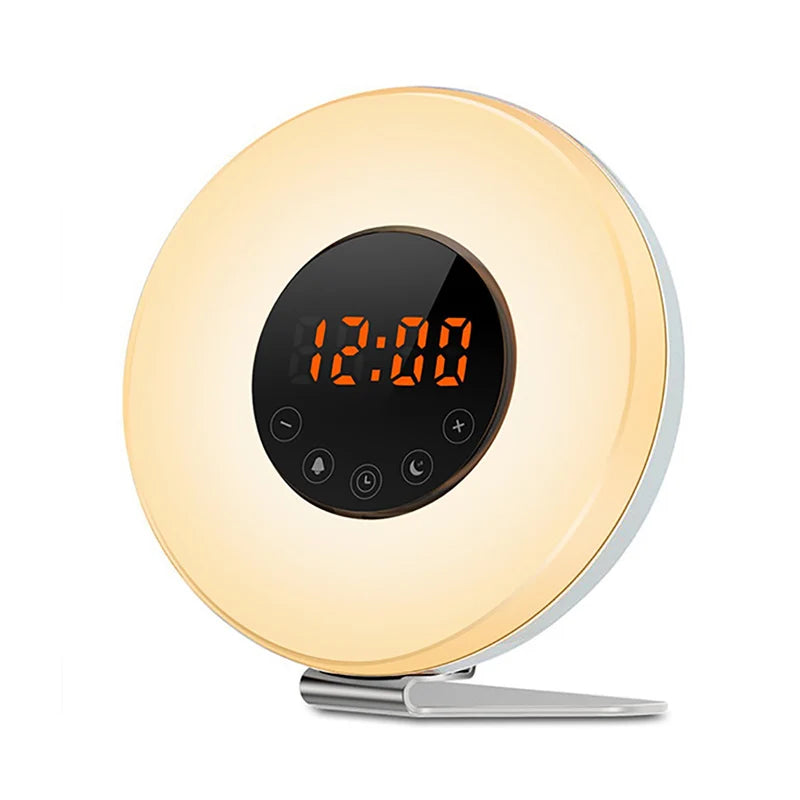 Réveil Simulateur d'Aube – Radio FM et 7 Couleurs LED