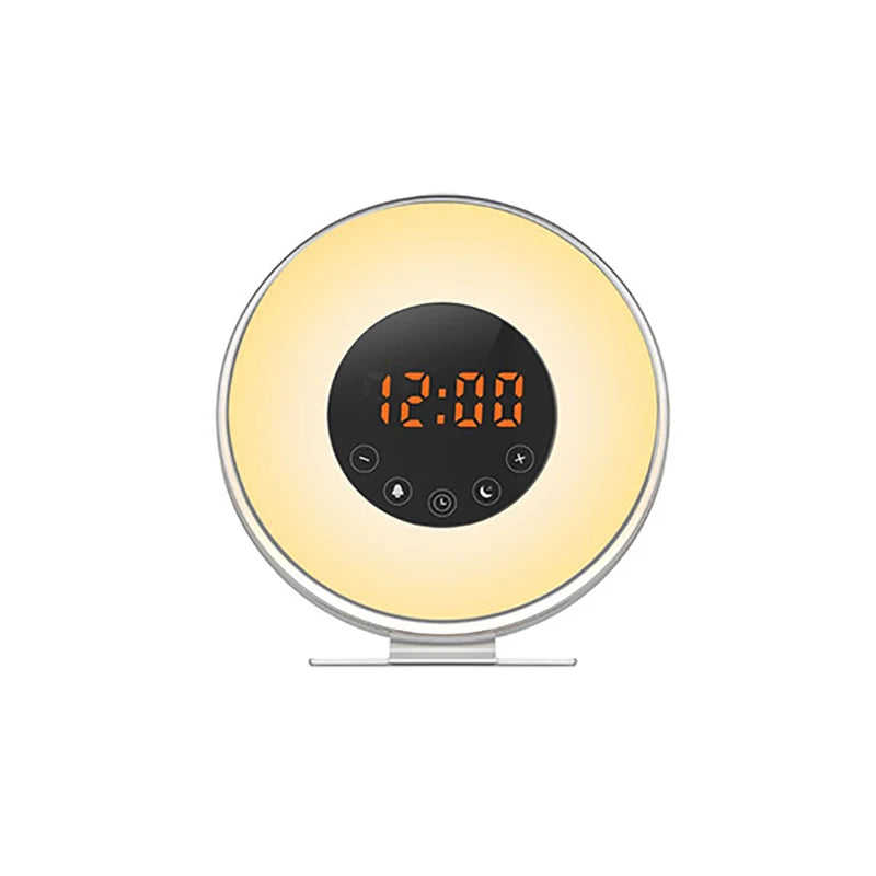 Réveil Simulateur d'Aube – Radio FM et 7 Couleurs LED